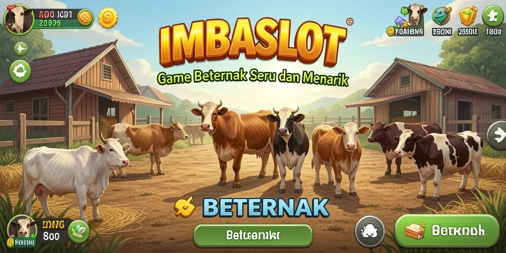 Tampilan antarmuka IMBASLOT yang menarik dan mudah digunakan.