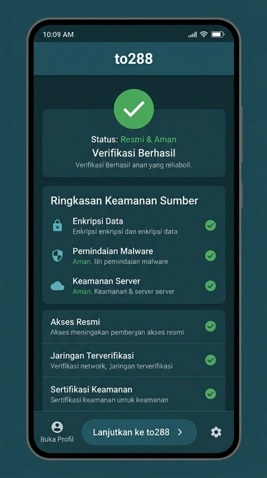 Tampilan kanal resmi to288